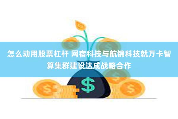 怎么动用股票杠杆 网宿科技与航锦科技就万卡智算集群建设达成战略合作