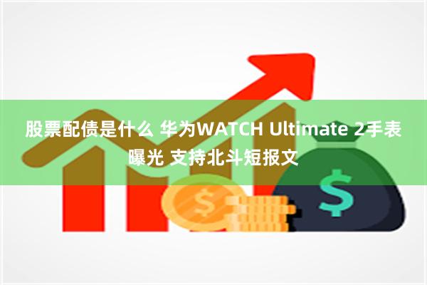 股票配债是什么 华为WATCH Ultimate 2手表曝光 支持北斗短报文