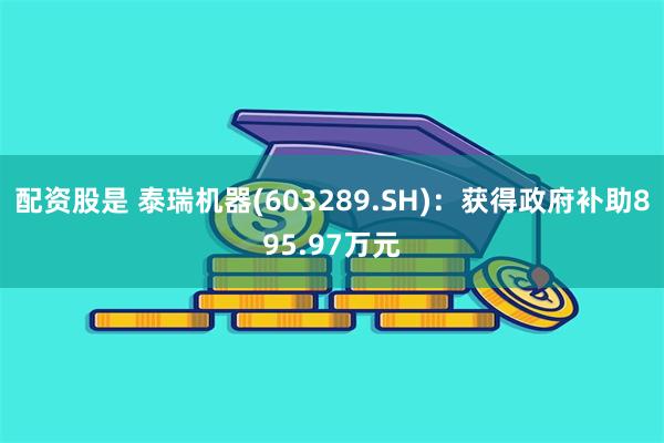 配资股是 泰瑞机器(603289.SH)：获得政府补助895.97万元