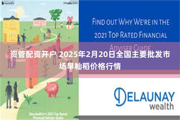 资管配资开户 2025年2月20日全国主要批发市场早籼稻价格行情